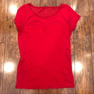 Express Mesh Red T-shirt - Closest Clearance
